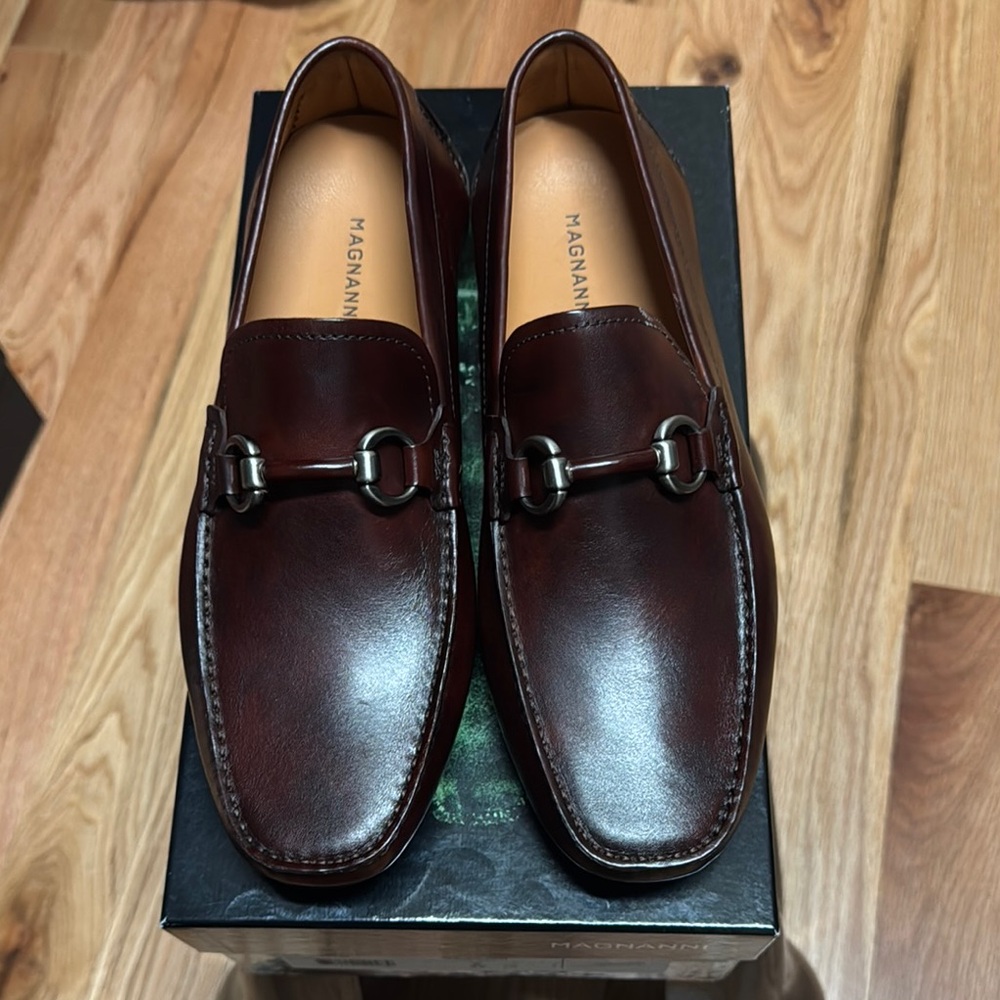 Magnanni Men's Brown Loafers